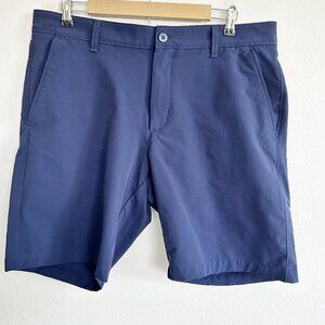 Under Armour Golf Shorts Mens 38 Navy Blue Chino Performance Casual Preppy
